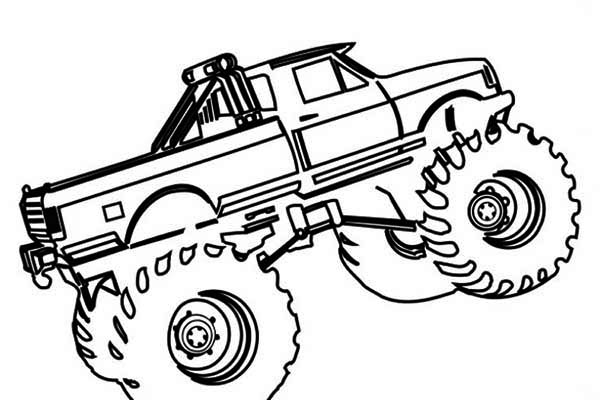 Malvorlage: Monster Truck (Transport) #141341 - Kostenlose Malvorlagen zum Ausdrucken