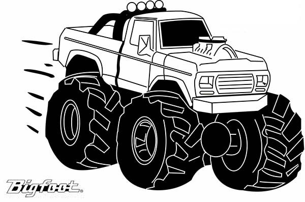 Malvorlage: Monster Truck (Transport) #141346 - Kostenlose Malvorlagen zum Ausdrucken