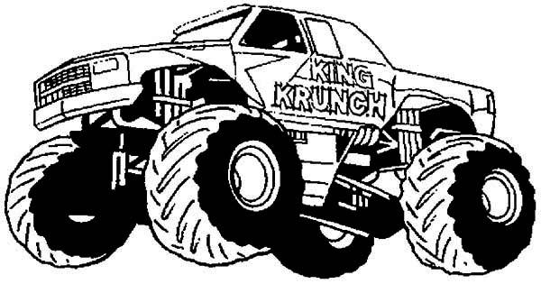 Malvorlage: Monster Truck (Transport) #141413 - Kostenlose Malvorlagen zum Ausdrucken