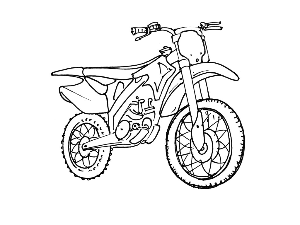 Malvorlage: Moto-Cross (Transport) #136499 - Kostenlose Malvorlagen zum Ausdrucken