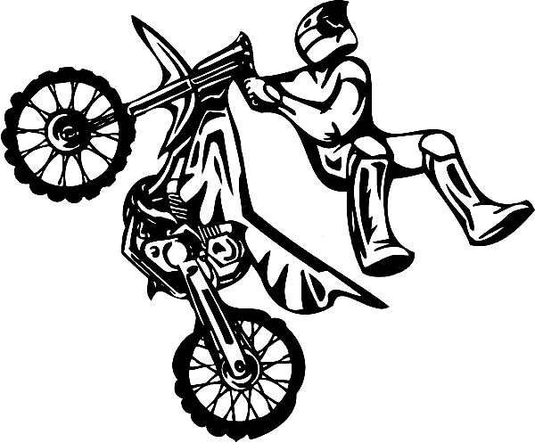 Malvorlage: Motocross (Transport) #136680 - Kostenlose Malvorlagen zum Ausdrucken