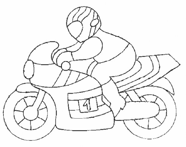 Malvorlage: Motorrad (Transport) #136259 - Kostenlose Malvorlagen zum Ausdrucken