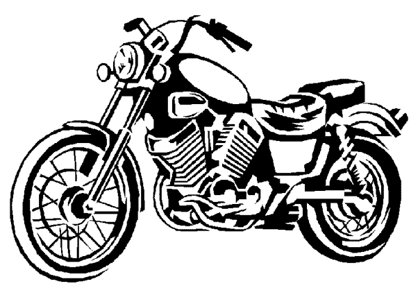 Malvorlage: Motorrad (Transport) #136266 - Kostenlose Malvorlagen zum Ausdrucken