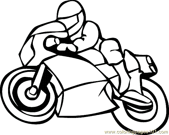 Malvorlage: Motorrad (Transport) #136276 - Kostenlose Malvorlagen zum Ausdrucken
