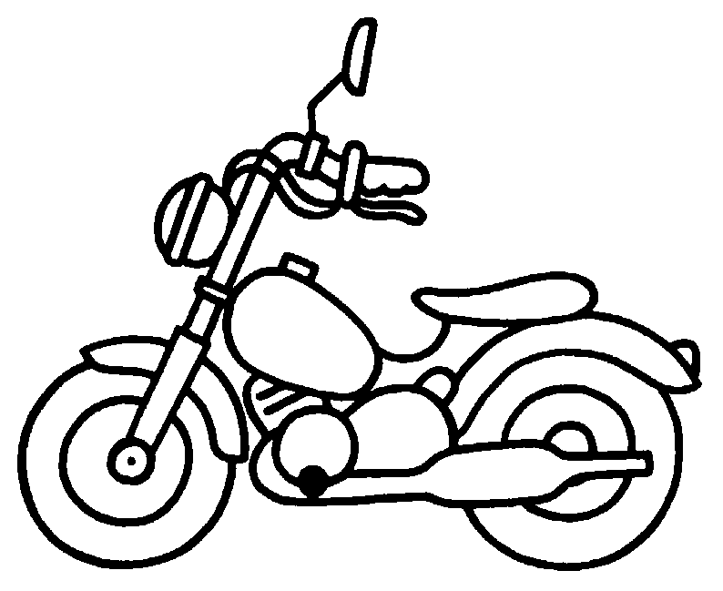 Malvorlage: Motorrad (Transport) #136293 - Kostenlose Malvorlagen zum Ausdrucken