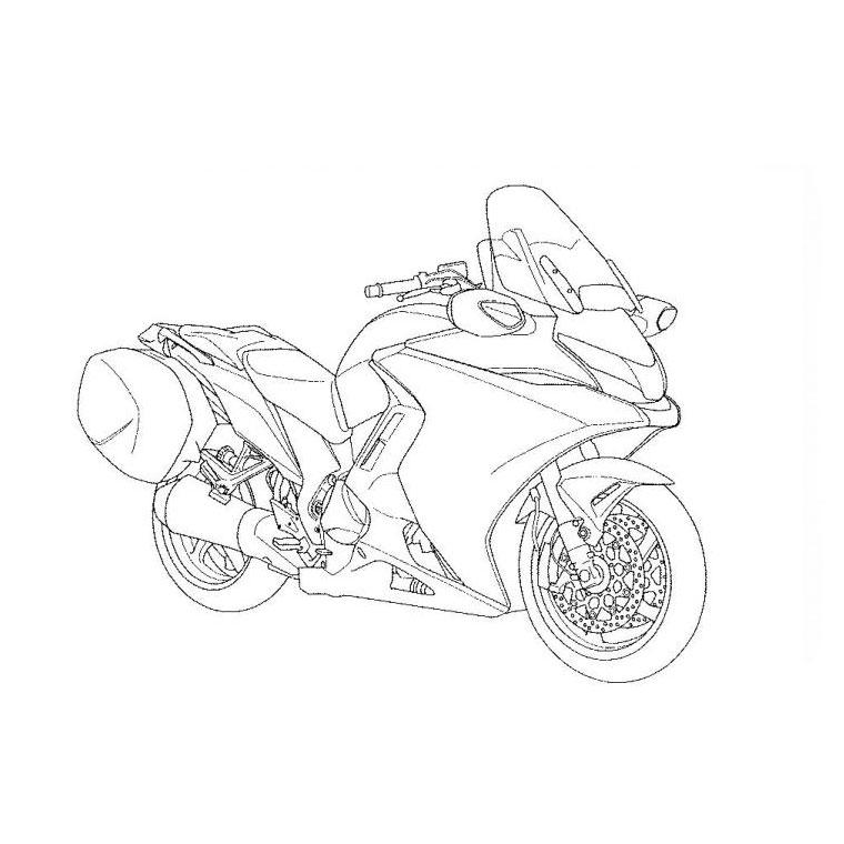 Malvorlage: Motorrad (Transport) #136319 - Kostenlose Malvorlagen zum Ausdrucken