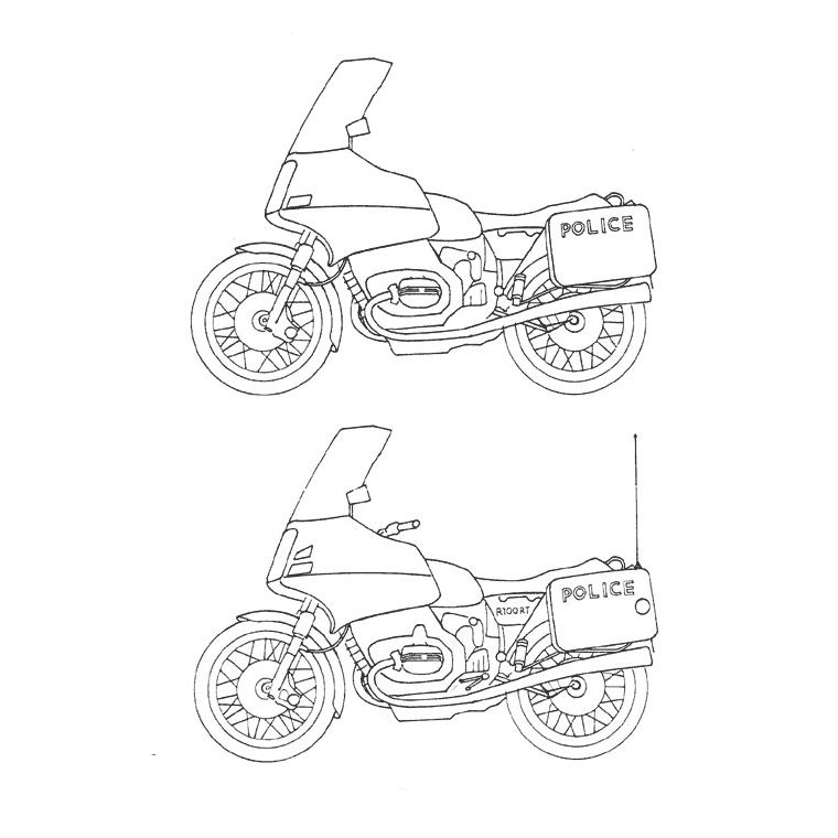 Malvorlage: Motorrad (Transport) #136343 - Kostenlose Malvorlagen zum Ausdrucken