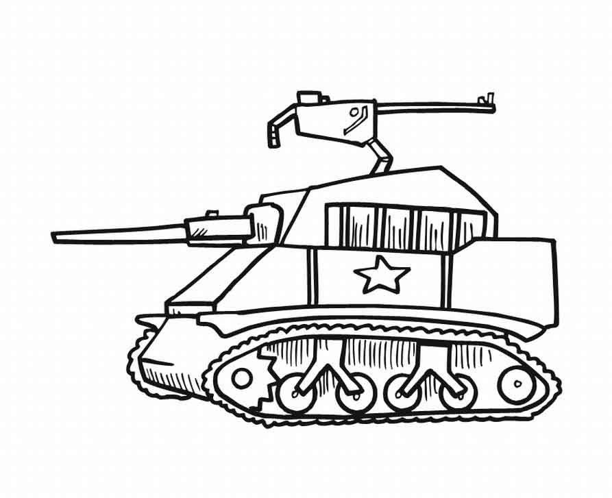 Malvorlage: Panzer (Transport) #138034 - Kostenlose Malvorlagen zum Ausdrucken