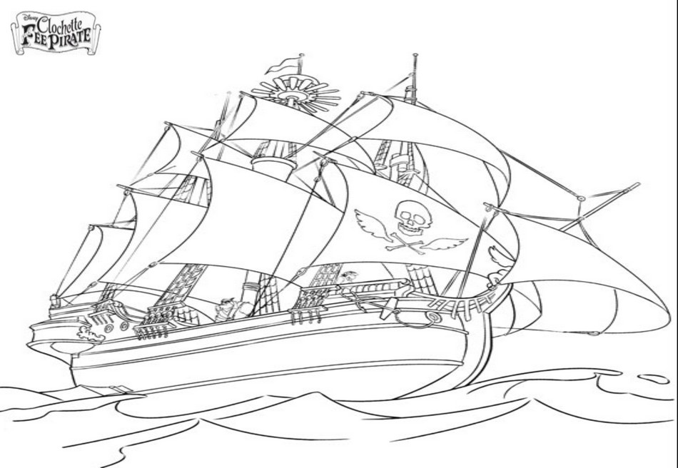 Malvorlage: Piratenschiff (Transport) #138241 - Kostenlose Malvorlagen zum Ausdrucken