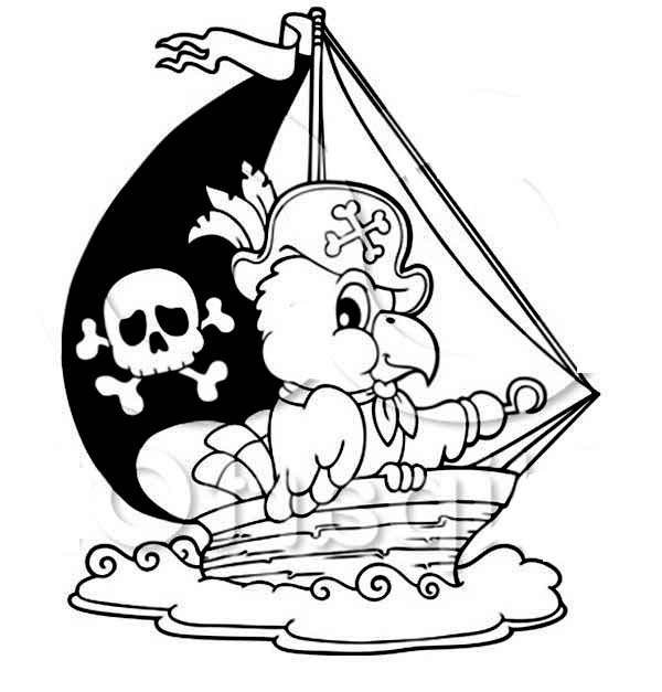 Malvorlage: Piratenschiff (Transport) #138255 - Kostenlose Malvorlagen zum Ausdrucken