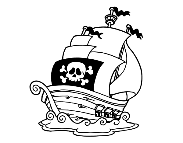 Malvorlage: Piratenschiff (Transport) #138263 - Kostenlose Malvorlagen zum Ausdrucken