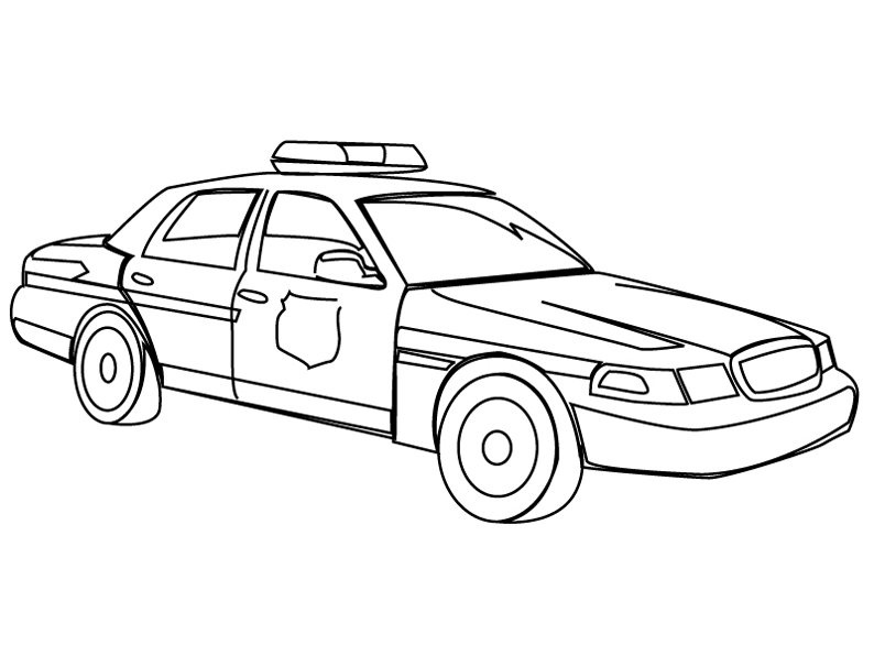 Malvorlage: Polizeiauto (Transport) #142939 - Kostenlose Malvorlagen zum Ausdrucken
