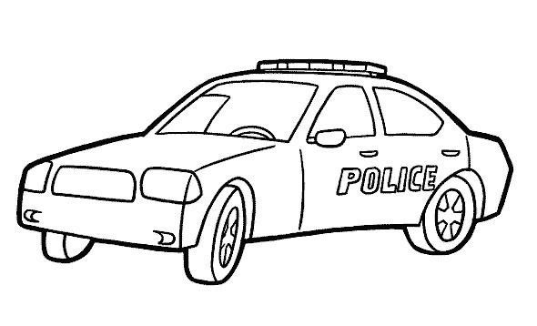 Malvorlage: Polizeiauto (Transport) #142942 - Kostenlose Malvorlagen zum Ausdrucken