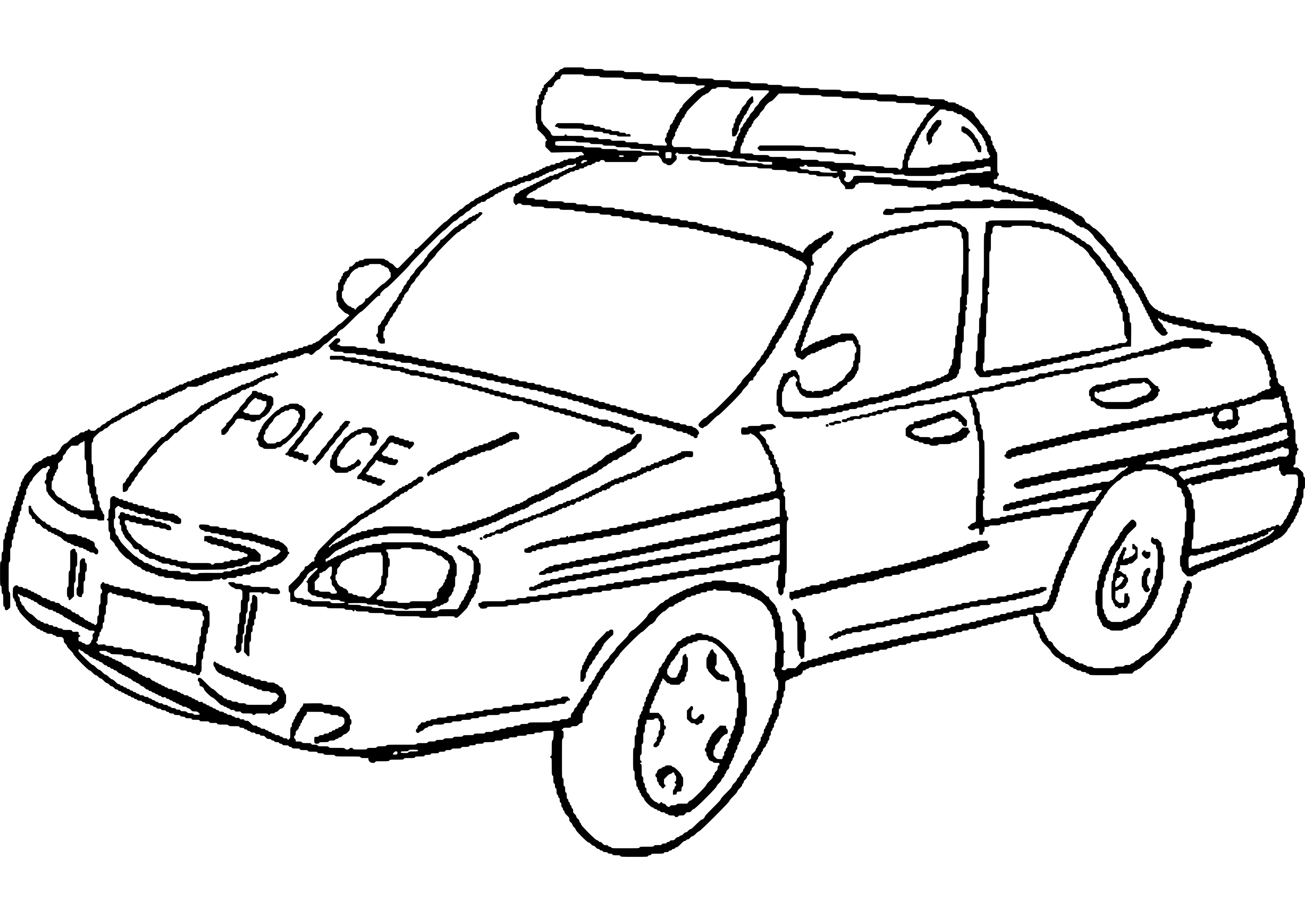 Malvorlage: Polizeiauto (Transport) #142949 - Kostenlose Malvorlagen zum Ausdrucken