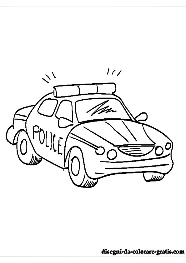 Malvorlage: Polizeiauto (Transport) #142976 - Kostenlose Malvorlagen zum Ausdrucken