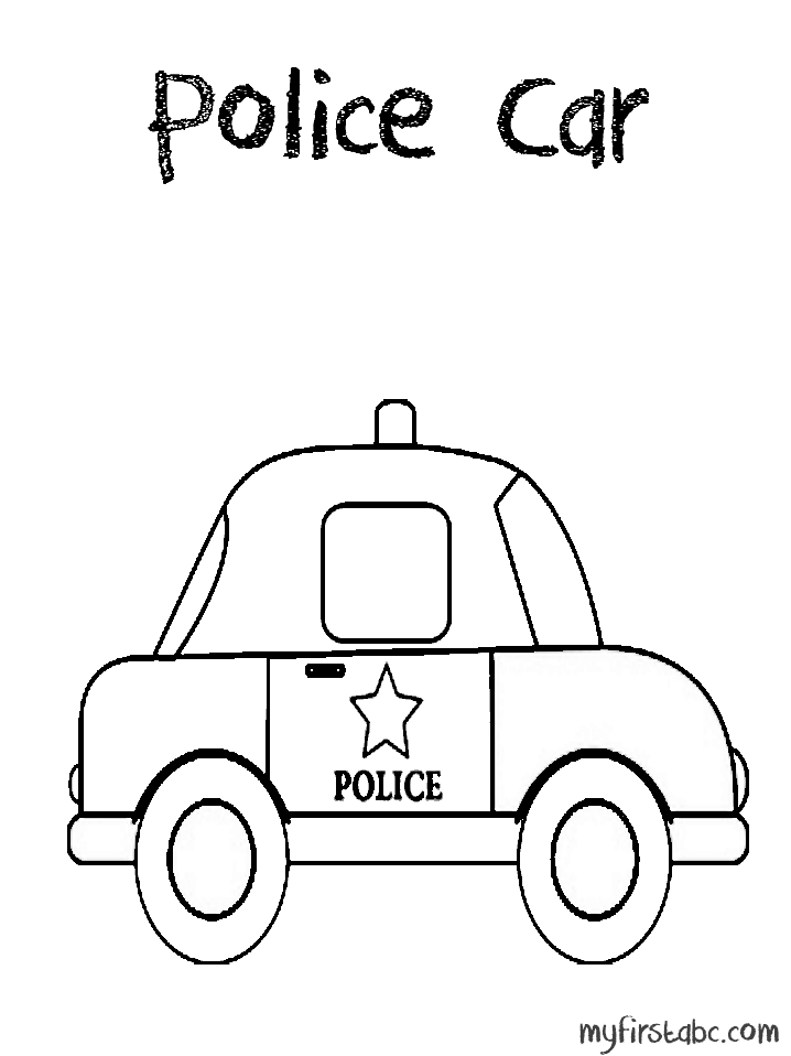 Malvorlage: Polizeiauto (Transport) #143027 - Kostenlose Malvorlagen zum Ausdrucken