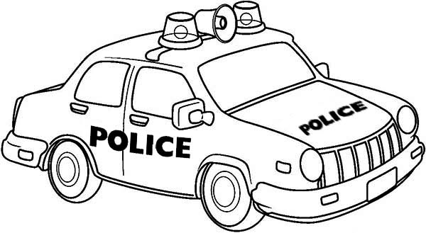Malvorlage: Polizeiauto (Transport) #143035 - Kostenlose Malvorlagen zum Ausdrucken