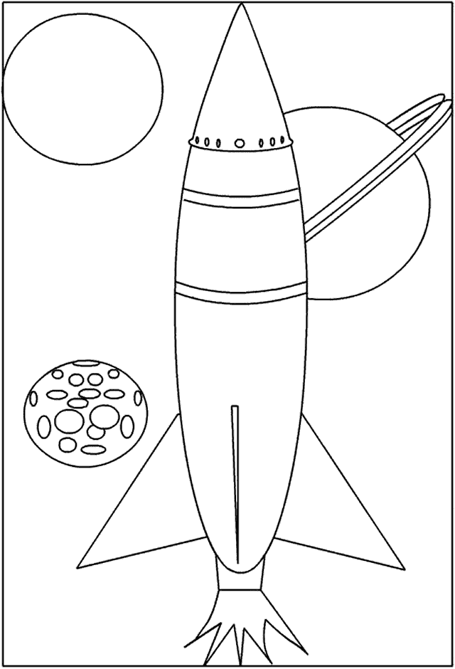 Malvorlage: Rakete (Transport) #140057 - Kostenlose Malvorlagen zum Ausdrucken