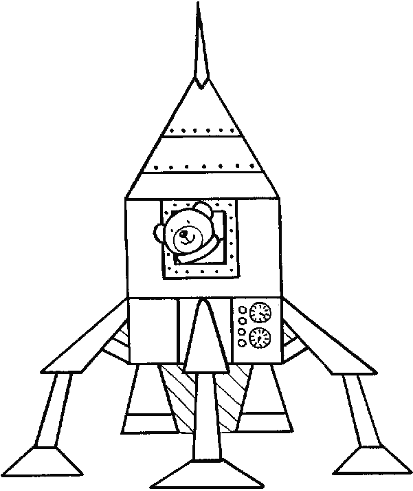 Malvorlage: Rakete (Transport) #140074 - Kostenlose Malvorlagen zum Ausdrucken