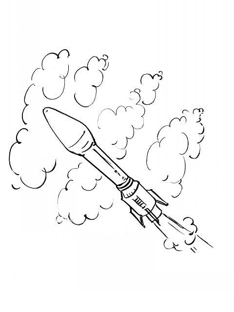 Malvorlage: Rakete (Transport) #140110 - Kostenlose Malvorlagen zum Ausdrucken