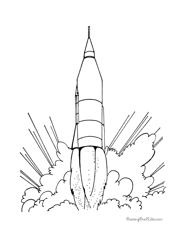 Malvorlage: Rakete (Transport) #140159 - Kostenlose Malvorlagen zum Ausdrucken