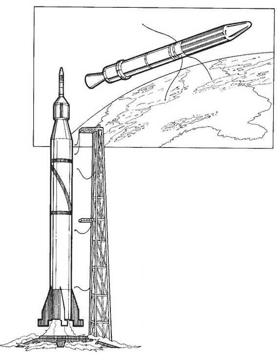 Malvorlage: Rakete (Transport) #140184 - Kostenlose Malvorlagen zum Ausdrucken