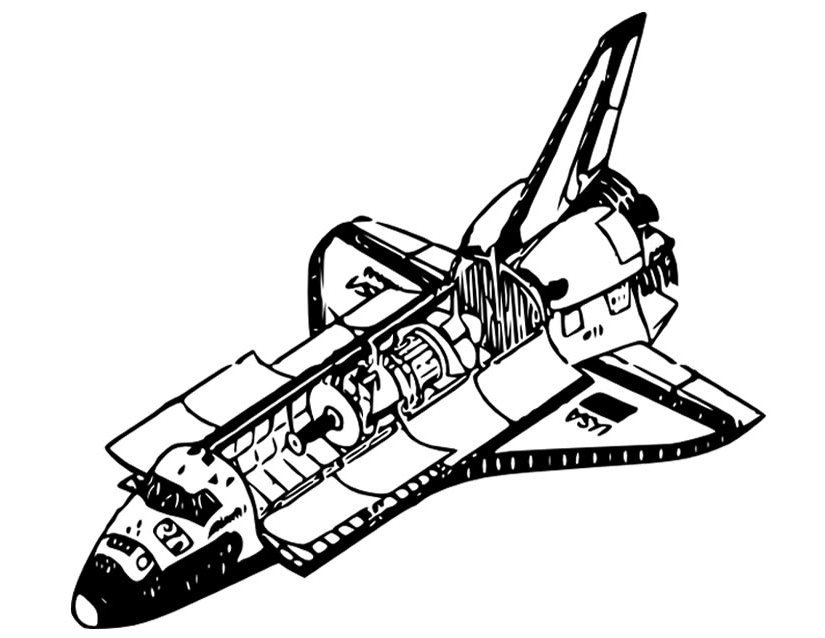 Malvorlage: Raumschiff (Transport) #140323 - Kostenlose Malvorlagen zum Ausdrucken
