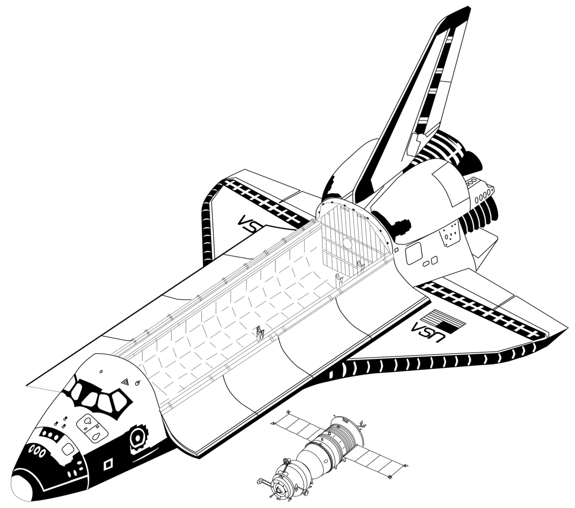 Malvorlage: Raumschiff (Transport) #140552 - Kostenlose Malvorlagen zum Ausdrucken