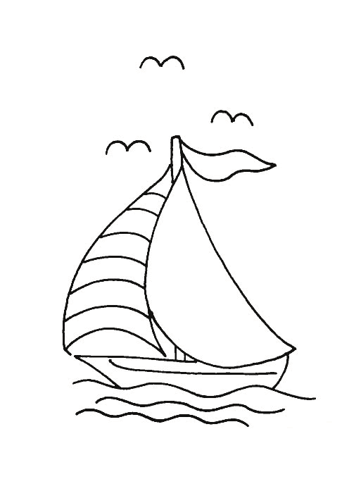 Malvorlage: Segelschiff (Transport) #143554 - Kostenlose Malvorlagen zum Ausdrucken