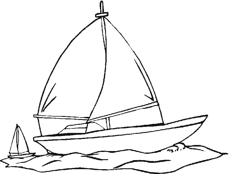 Malvorlage: Segelschiff (Transport) #143557 - Kostenlose Malvorlagen zum Ausdrucken