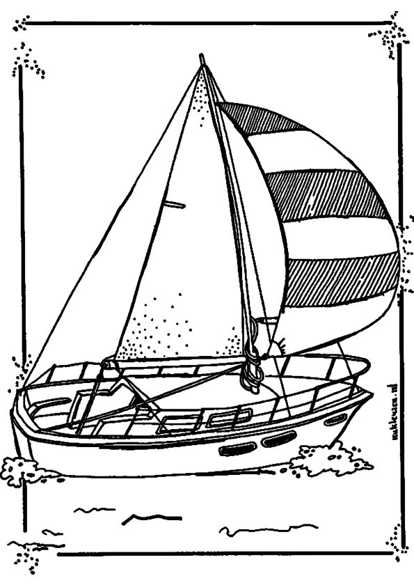 Malvorlage: Segelschiff (Transport) #143579 - Kostenlose Malvorlagen zum Ausdrucken