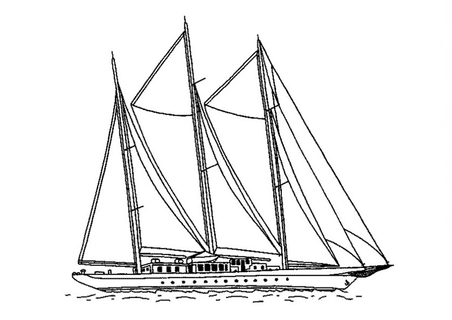 Malvorlage: Segelschiff (Transport) #143591 - Kostenlose Malvorlagen zum Ausdrucken