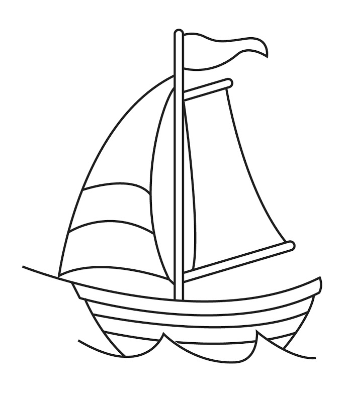 Malvorlage: Segelschiff (Transport) #143597 - Kostenlose Malvorlagen zum Ausdrucken