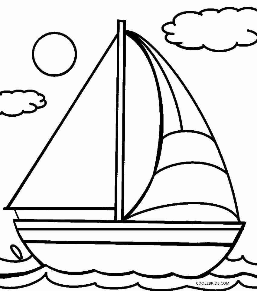 Malvorlage: Segelschiff (Transport) #143609 - Kostenlose Malvorlagen zum Ausdrucken