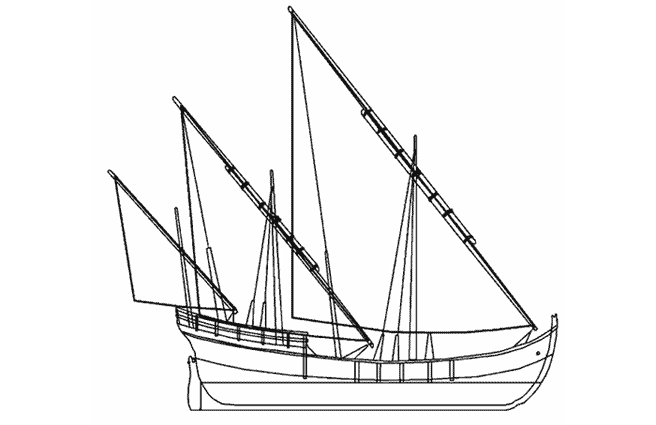 Malvorlage: Segelschiff (Transport) #143610 - Kostenlose Malvorlagen zum Ausdrucken