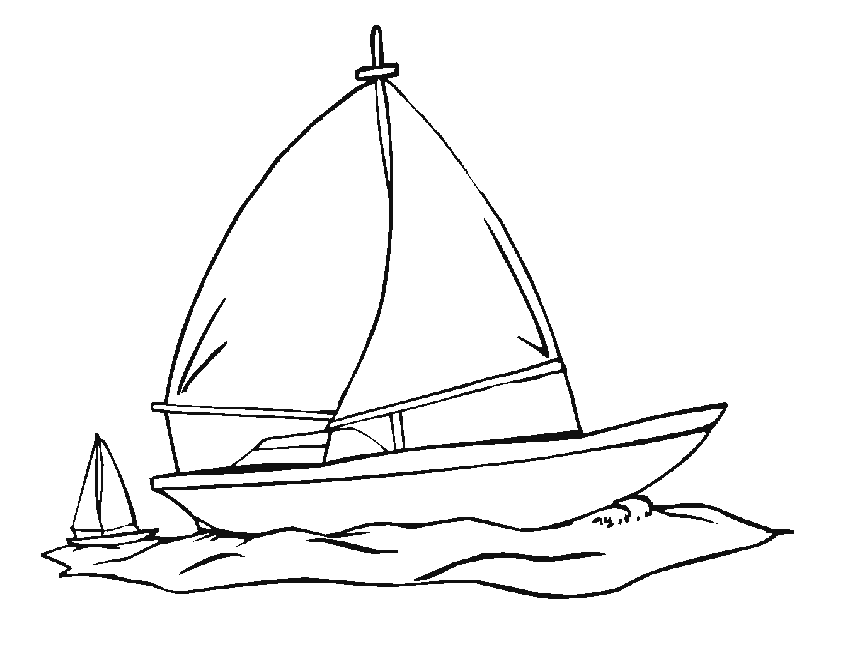 Malvorlage: Segelschiff (Transport) #143644 - Kostenlose Malvorlagen zum Ausdrucken