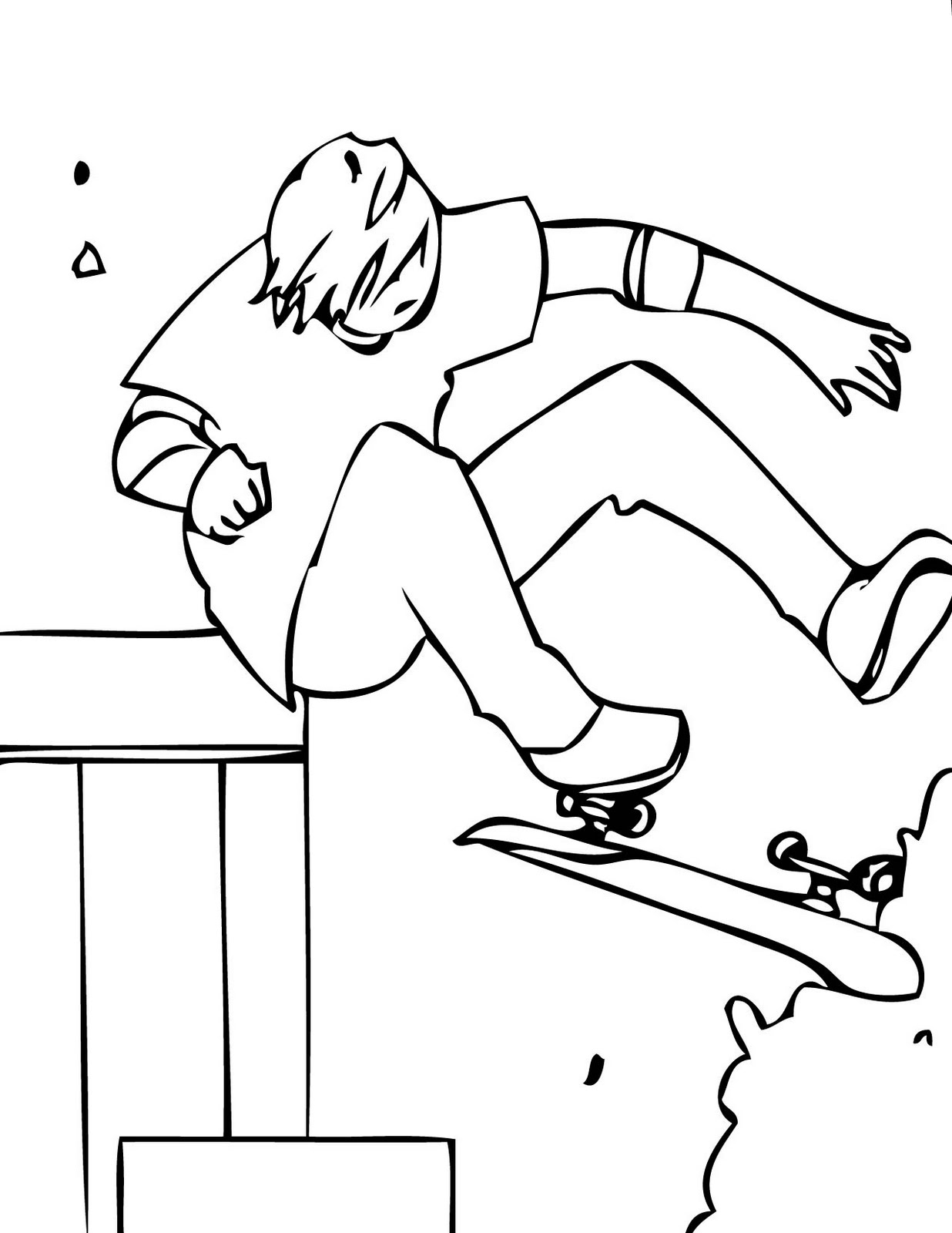 Malvorlage: Skateboard / Skateboard (Transport) #139305 - Kostenlose Malvorlagen zum Ausdrucken