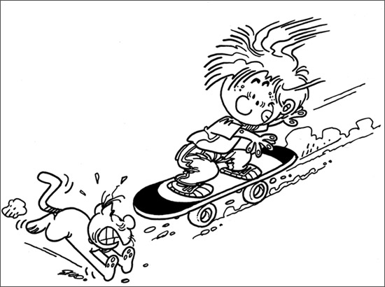 Malvorlage: Skateboard / Skateboard (Transport) #139312 - Kostenlose Malvorlagen zum Ausdrucken