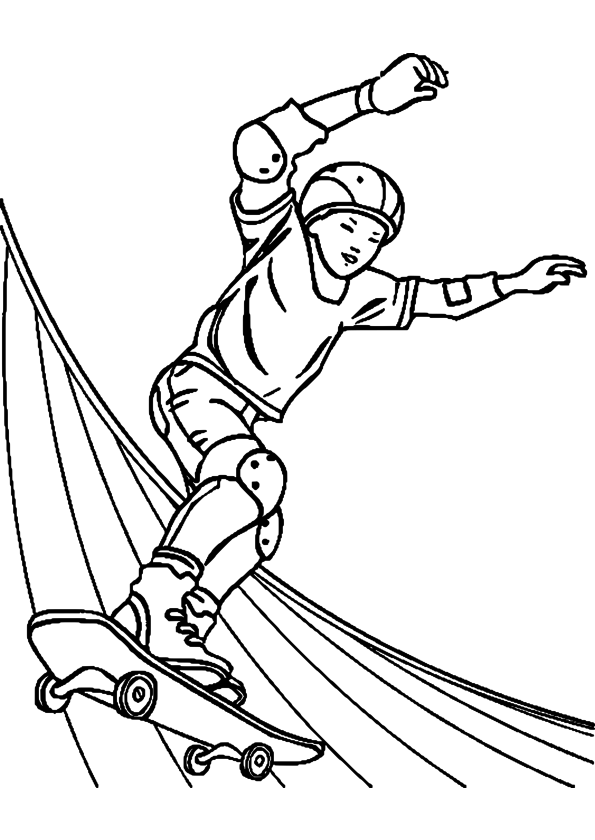 Malvorlage: Skateboard / Skateboard (Transport) #139314 - Kostenlose Malvorlagen zum Ausdrucken