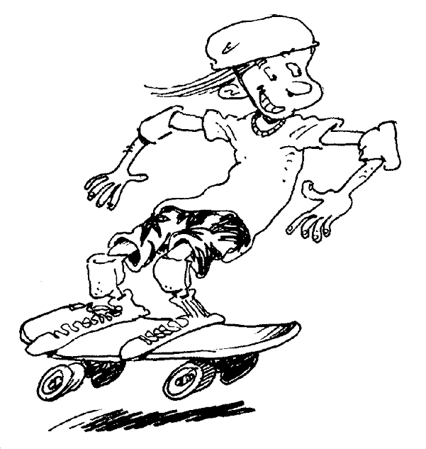 Malvorlage: Skateboard / Skateboard (Transport) #139320 - Kostenlose Malvorlagen zum Ausdrucken