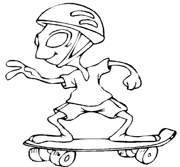Malvorlage: Skateboard / Skateboard (Transport) #139333 - Kostenlose Malvorlagen zum Ausdrucken