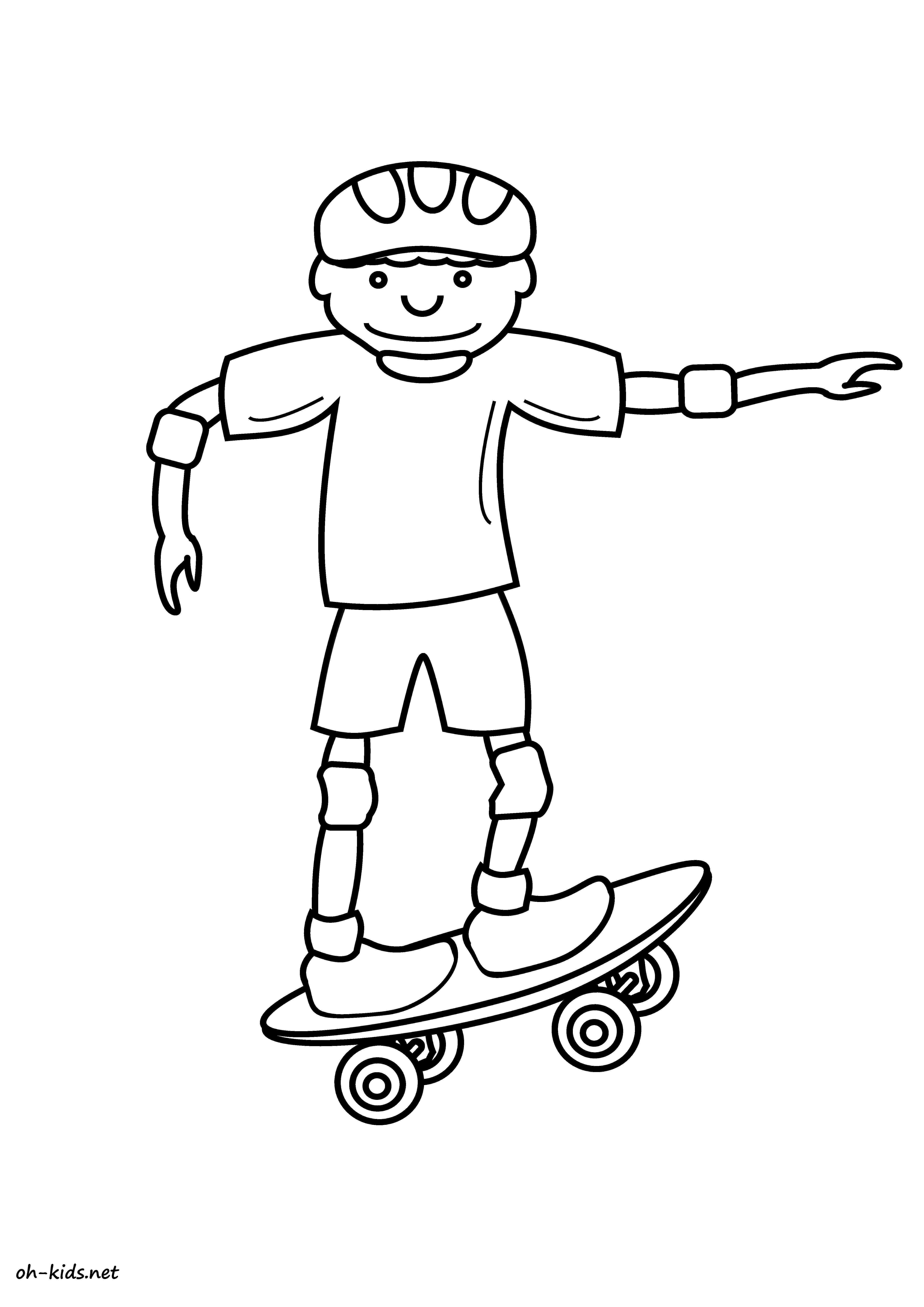Malvorlage: Skateboard / Skateboard (Transport) #139347 - Kostenlose Malvorlagen zum Ausdrucken