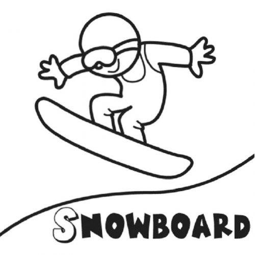 Malvorlage: Snowboard / Snowboard (Transport) #143900 - Kostenlose Malvorlagen zum Ausdrucken