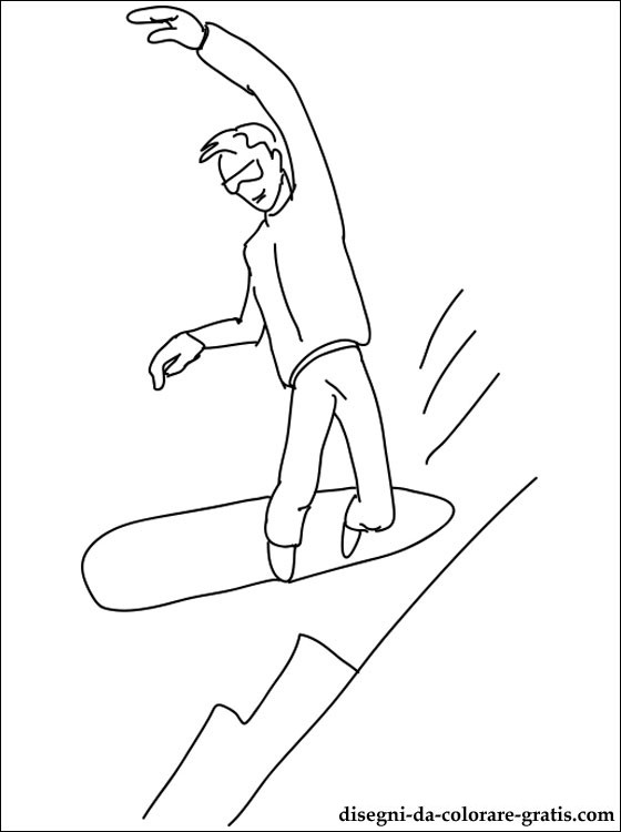 Malvorlage: Snowboard / Snowboard (Transport) #143994 - Kostenlose Malvorlagen zum Ausdrucken