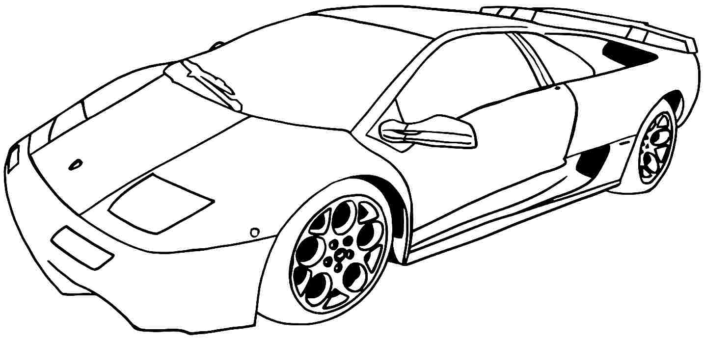 Malvorlage: Sportwagen / Tuning (Transport) #146977 - Kostenlose Malvorlagen zum Ausdrucken