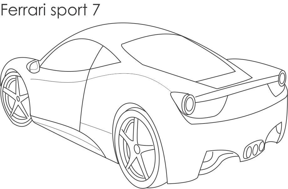 Malvorlage: Sportwagen / Tuning (Transport) #146993 - Kostenlose Malvorlagen zum Ausdrucken