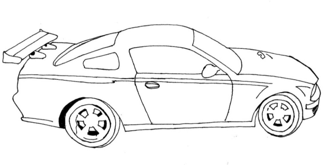 Malvorlage: Sportwagen / Tuning (Transport) #147040 - Kostenlose Malvorlagen zum Ausdrucken