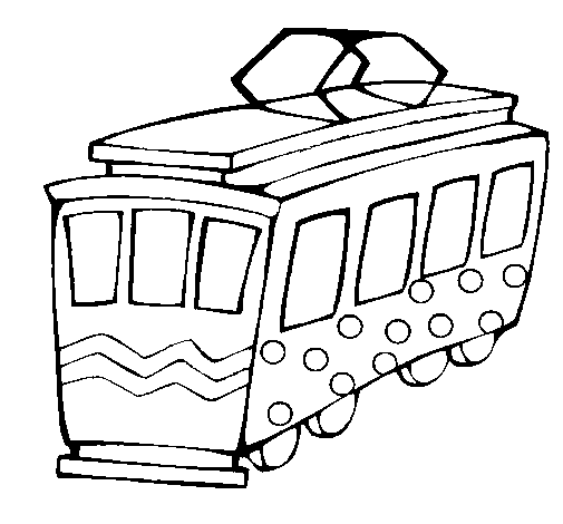 Malvorlage: Straßenbahn (Transport) #145409 - Kostenlose Malvorlagen zum Ausdrucken