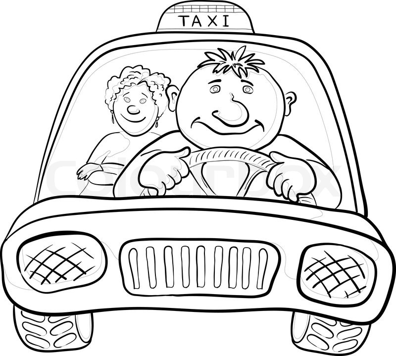 Malvorlage: Taxi (Transport) #137225 - Kostenlose Malvorlagen zum Ausdrucken