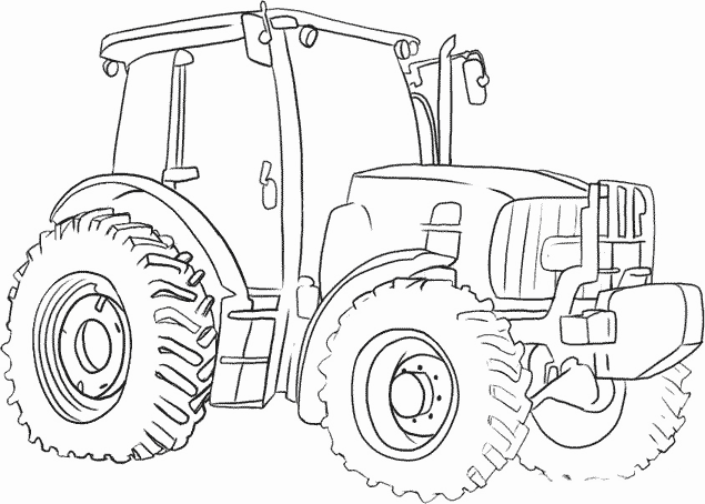 Malvorlage: Traktor (Transport) #141931 - Kostenlose Malvorlagen zum Ausdrucken